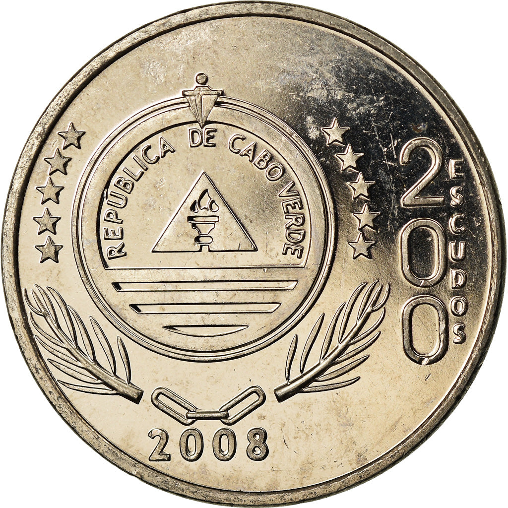 Coin, Cape Verde, 200 Escudos, 2008, Organisation mondiale du commerce, MS(63)