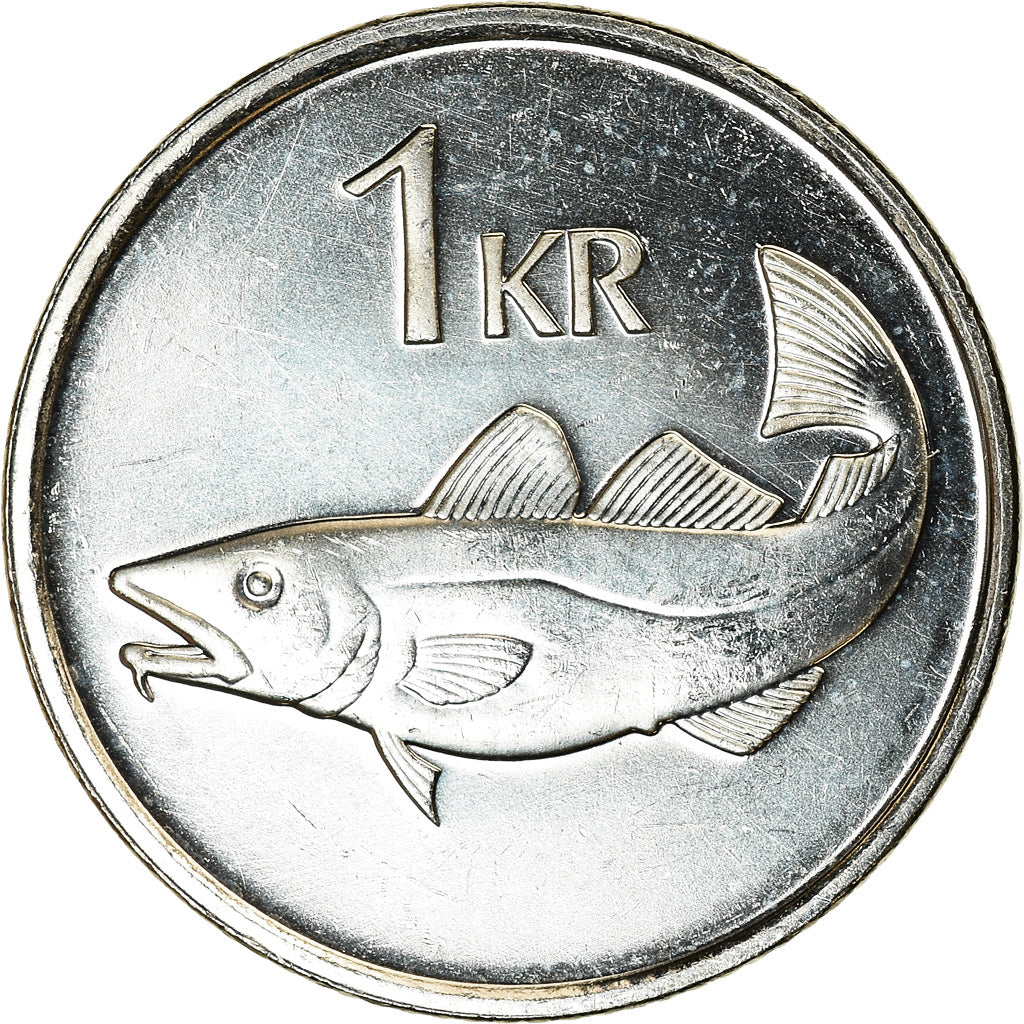 Munten, IJsland, Krona, 2007, UNC-, Nickel plated steel, KM:27A