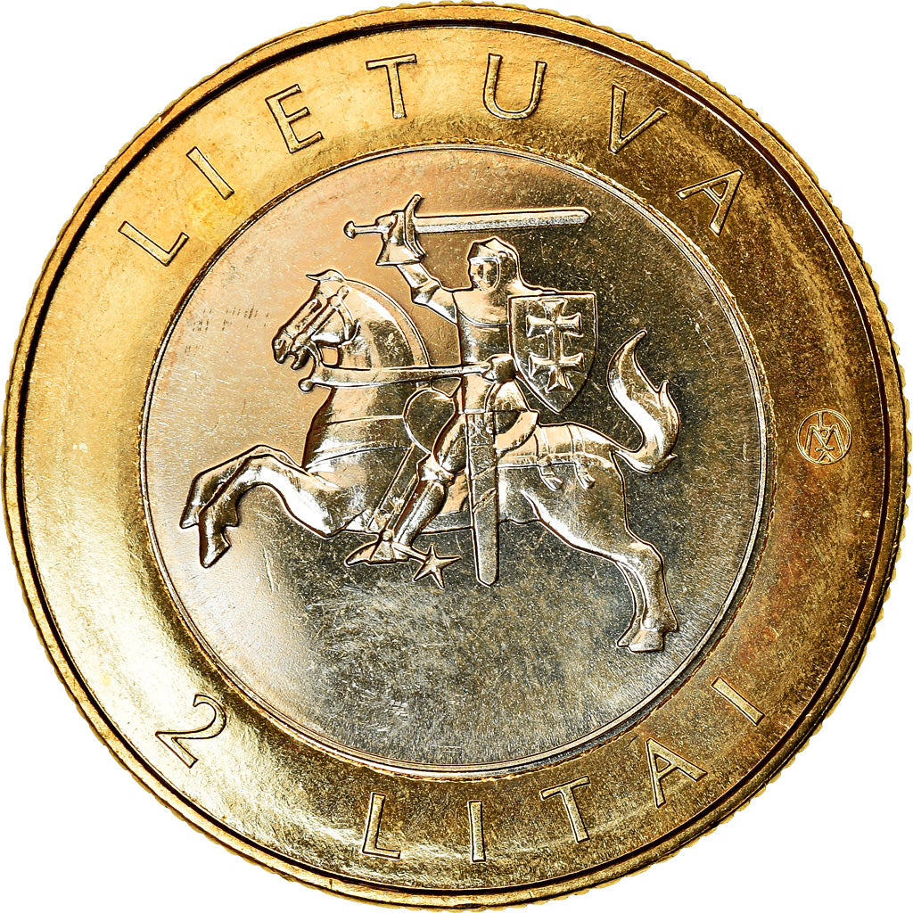 Munten, Lithouwen, 2 Litai, 2012, Palanga, UNC-, Bi-Metallic, KM:186.1
