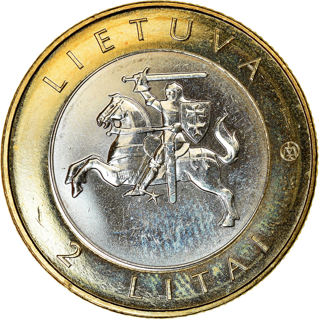 Coin, Lithuania, 2 Litai, 2012, Birštonas, MS(63), Bi-Metallic, KM:183.1