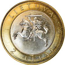 Coin, Lithuania, 2 Litai, 2012, Druskininkai, MS(63), Bi-Metallic, KM:184.1