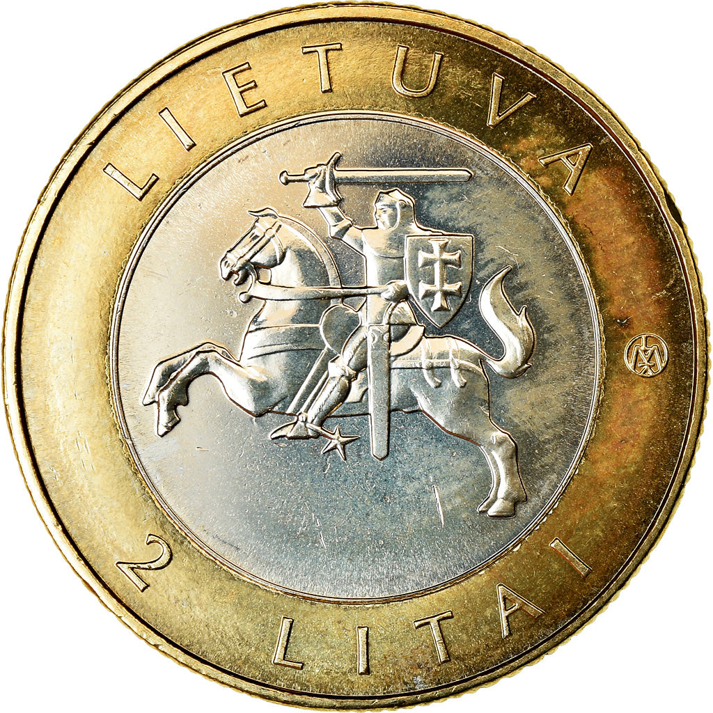 Munten, Lithouwen, 2 Litai, 2012, Druskininkai, UNC-, Bi-Metallic, KM:184.1