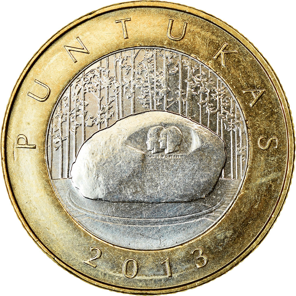 Moneta, Lituania, 2 Litai, 2013, Puntukas, SPL, Bi-metallico, KM:189