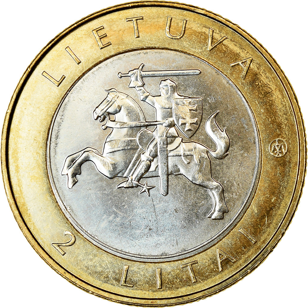 Coin, Lithuania, 2 Litai, 2013, Verpste, MS(63), Bi-Metallic, KM:187