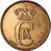 Coin, Denmark, Christian IX, 2 Öre, 1875, AU(50-53), Bronze, KM:793.1