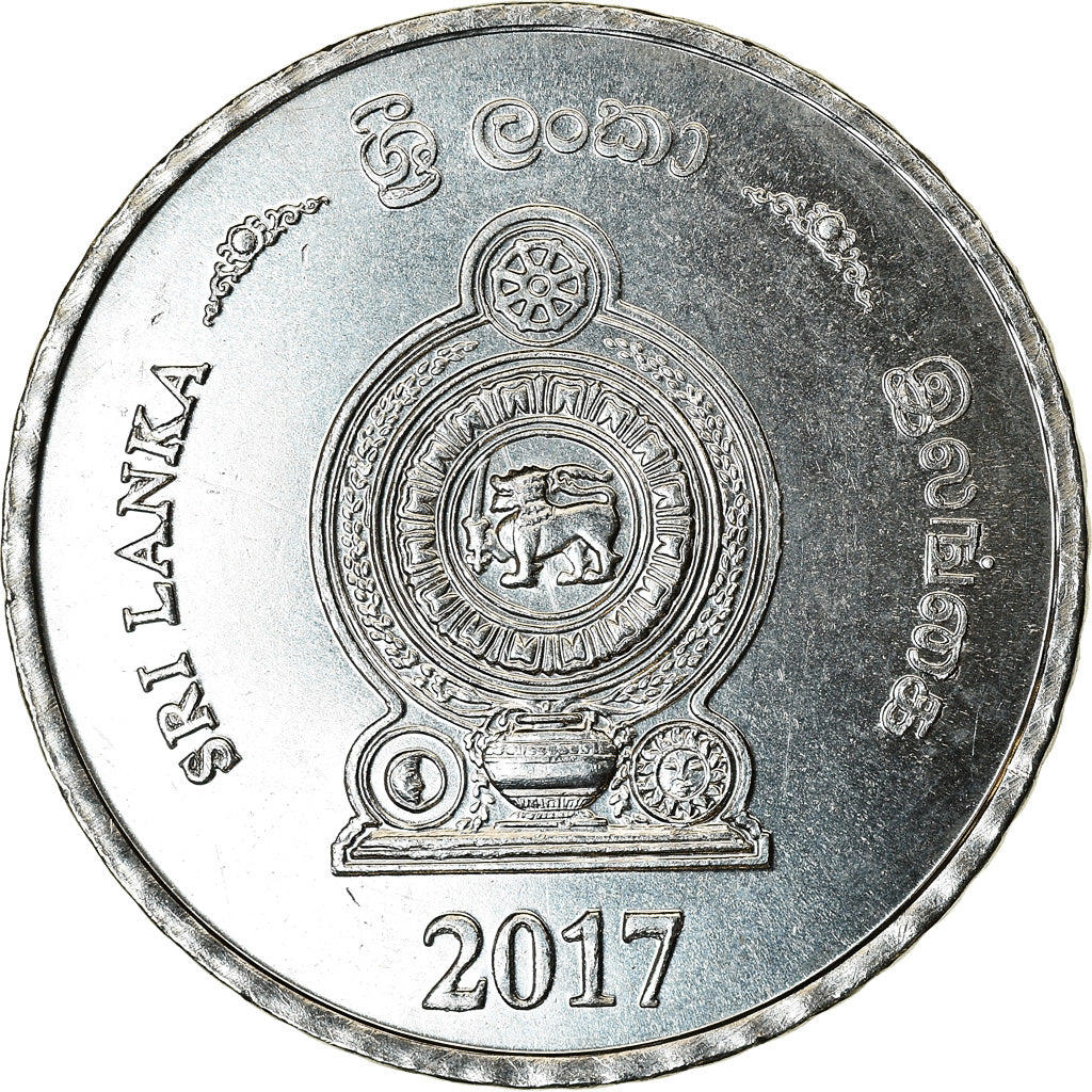 Munten, Sri Lanka, 5 Rupees, 2017, UNC-, Stainless Steel