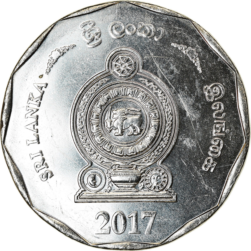 Munten, Sri Lanka, 10 Rupees, 2017, UNC-, Stainless Steel