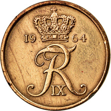 Moneta, Dania, Frederik IX, 5 Öre, 1964, Copenhagen, AU(50-53), Bronze