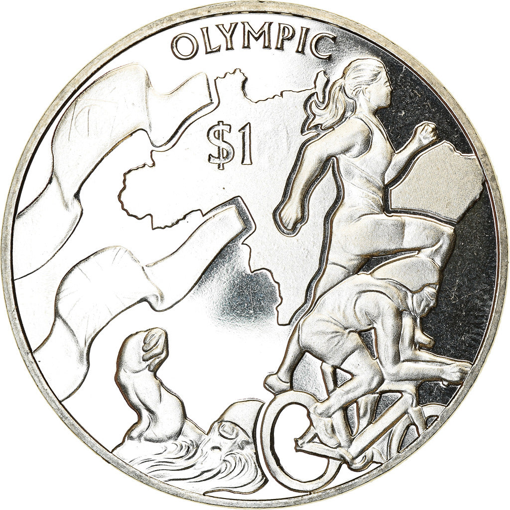 Moeda, Ilhas Virgens Britânicas, Dollar, 2016, Franklin Mint, Discipline