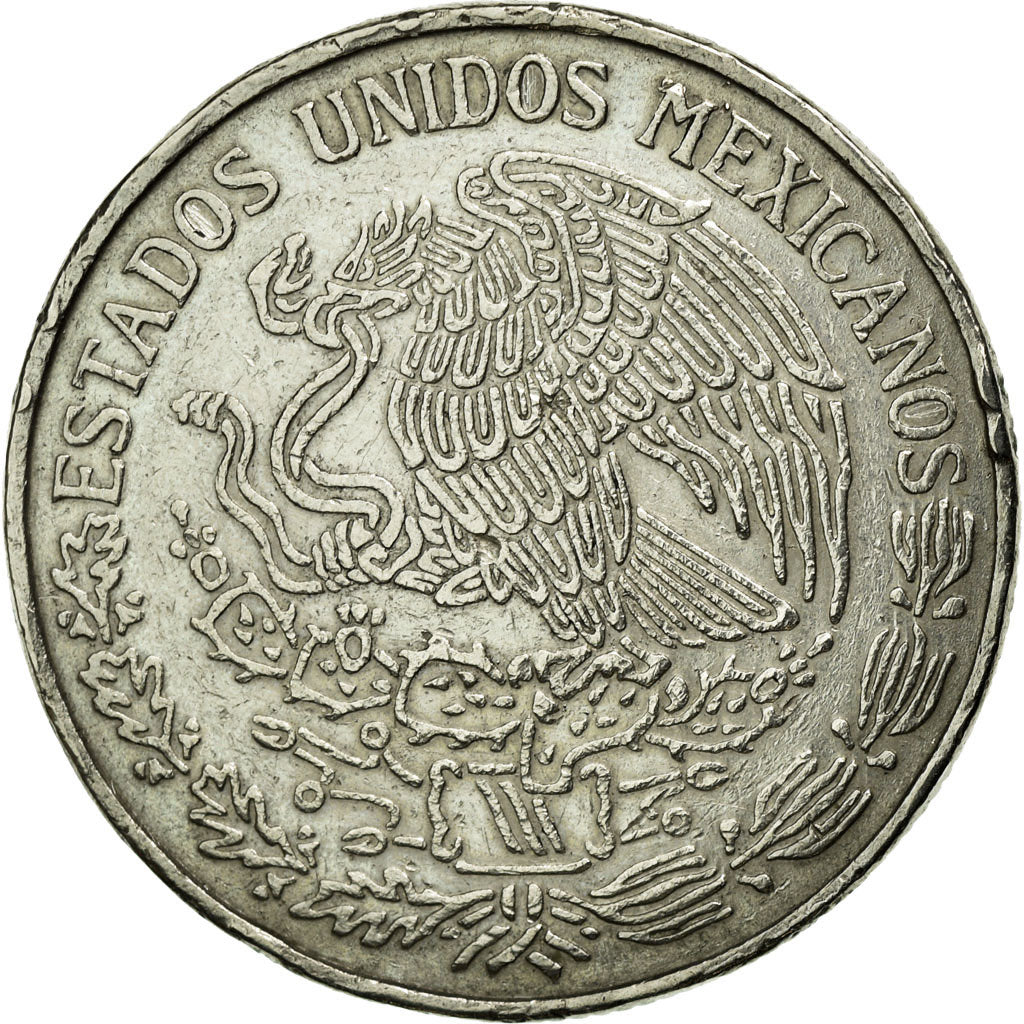 Moneda, México, Peso, 1972, Mexico City, MBC+, Cobre - níquel, KM:460