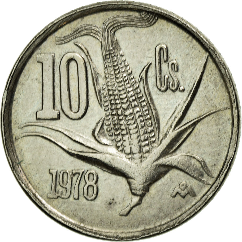 Moneda, México, 10 Centavos, 1978, Mexico City, MBC+, Cobre - níquel, KM:434.1