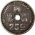 Moneda, Bélgica, 25 Centimes, 1938, BC+, Níquel - latón, KM:115.1