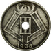 Moneta, Belgio, 25 Centimes, 1938, MB+, Nichel-ottone, KM:114.1