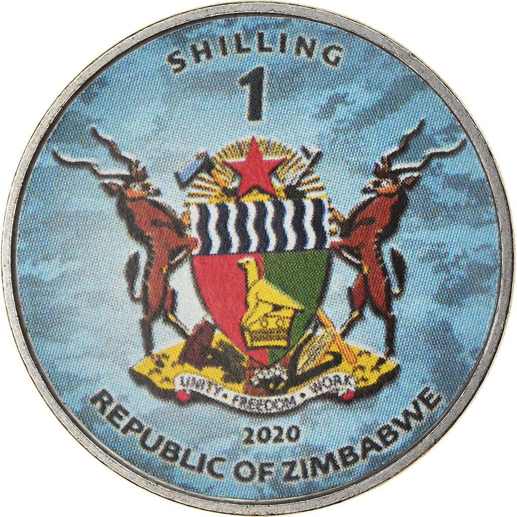 Monnaie, Zimbabwe, Shilling, 2020, Avions - Xlan H-6, SPL, Nickel plated steel