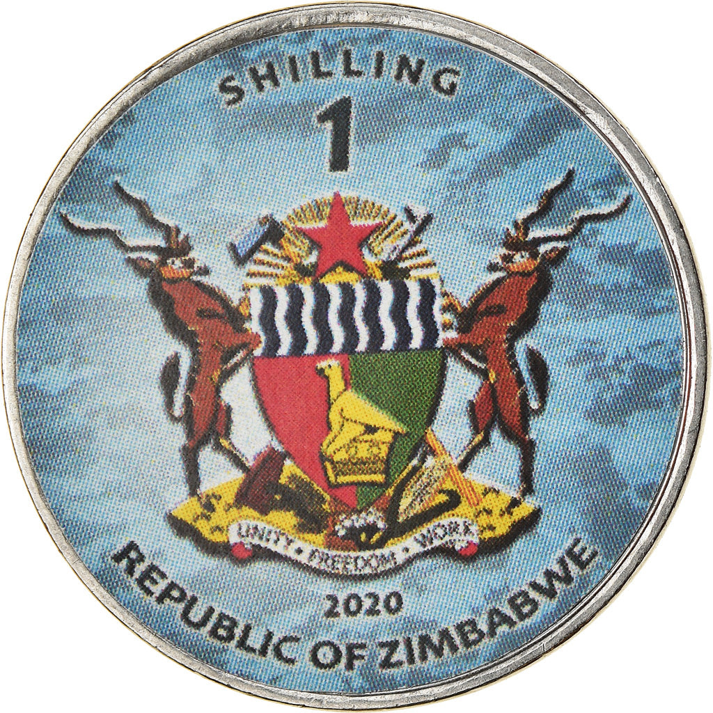 Monnaie, Zimbabwe, Shilling, 2020, Avions - Sukhol Su -24M, SPL, Nickel plated