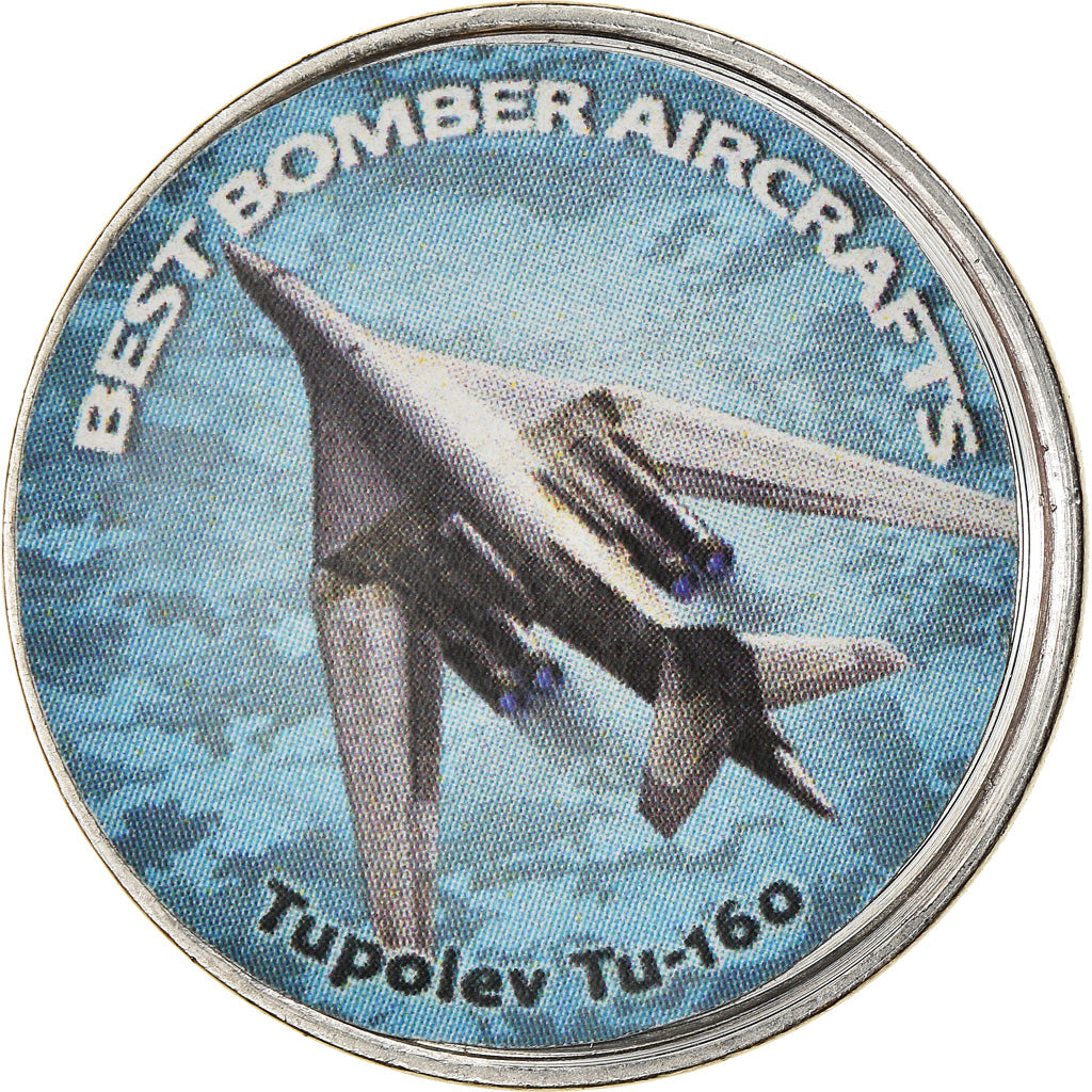 Münze, Simbabwe, Shilling, 2020, Avions - Tupolev Tu-160, UNZ, Nickel plated