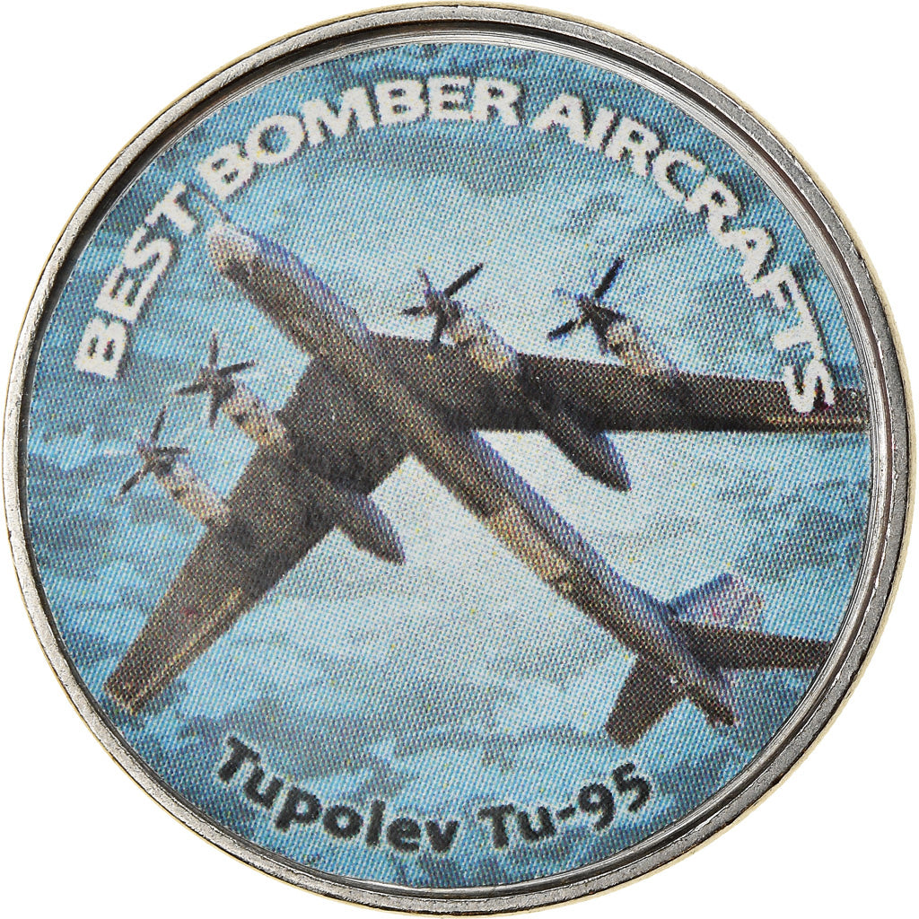 Münze, Simbabwe, Shilling, 2020, Avions - Tupolev Tu-95, UNZ, Nickel plated