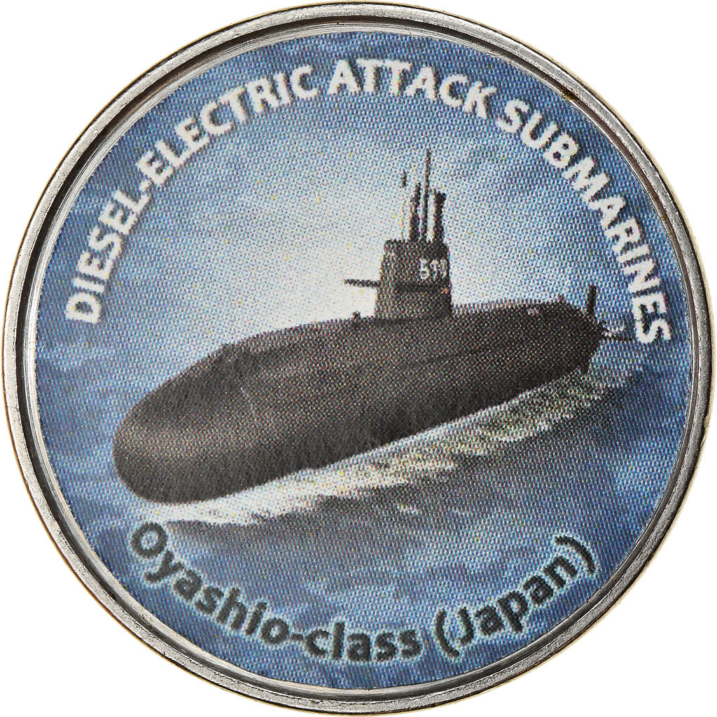 Coin, Zimbabwe, Shilling, 2020, Sous-marins- Oyashio-Class, MS(63), Nickel