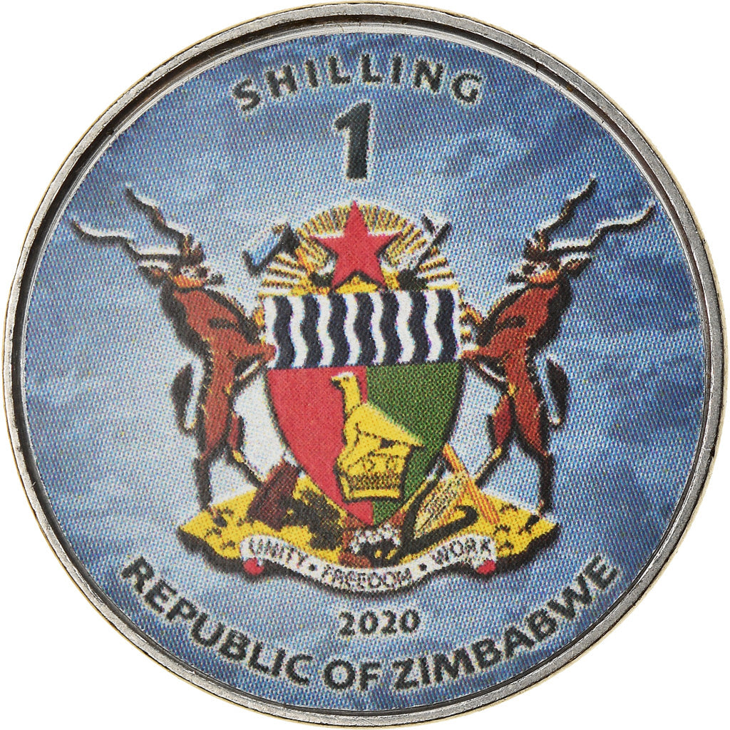 Moneda, Zimbabue, Shilling, 2020, Sous-marins- Ohio-Class, SC, Níquel chapado