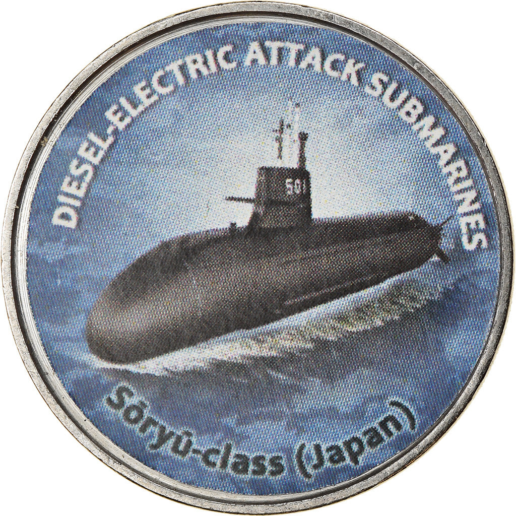 Moneta, Zimbabwe, Shilling, 2020, Sous-marins - Soryu-Class, MS(63), Nickel
