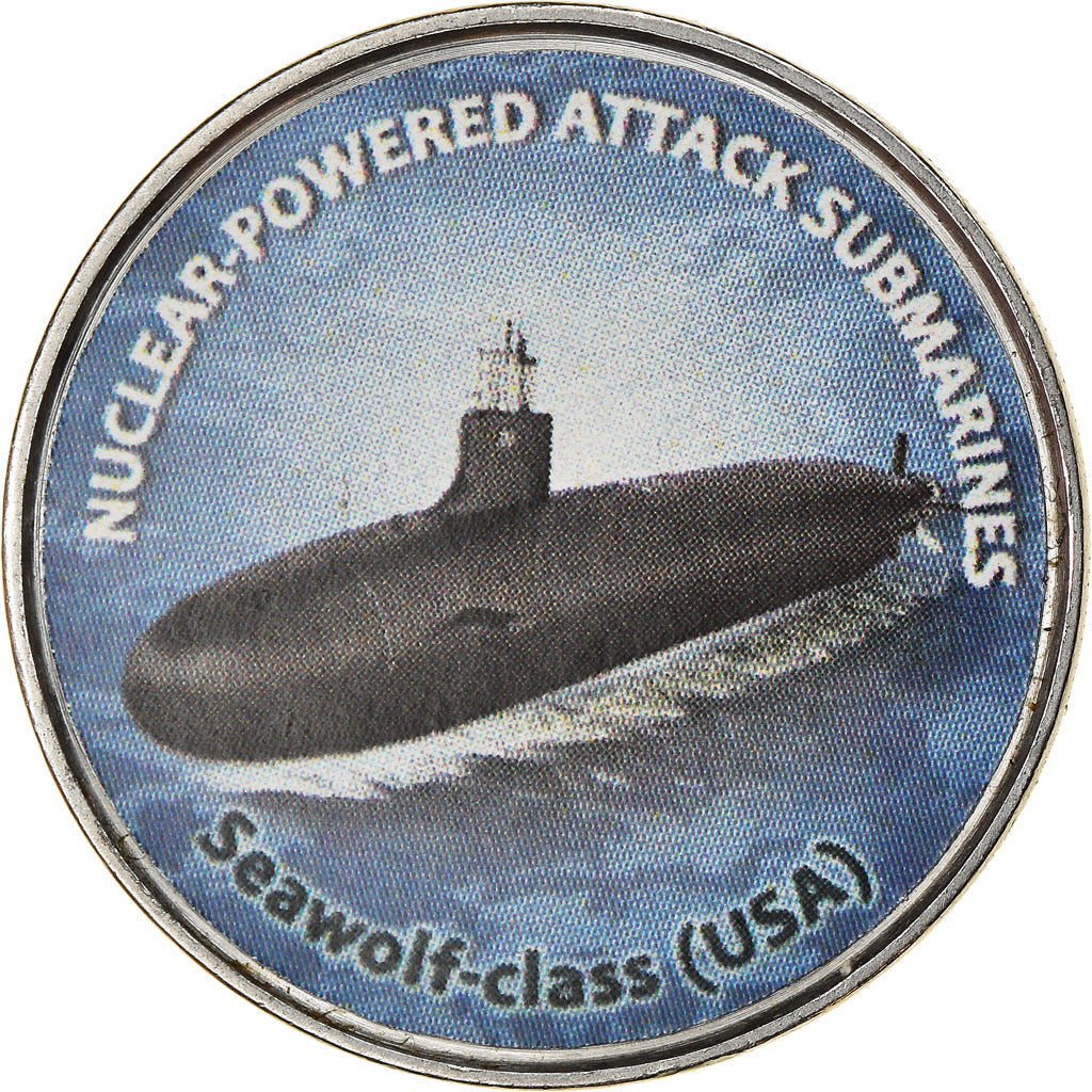 Münze, Simbabwe, Shilling, 2020, Sous-marins - Seawolf-Class, UNZ, Nickel