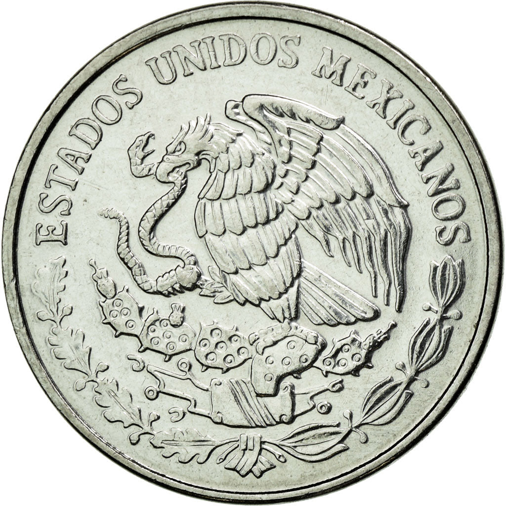Moneda, México, 10 Centavos, 2002, Mexico City, MBC+, Acero inoxidable, KM:547