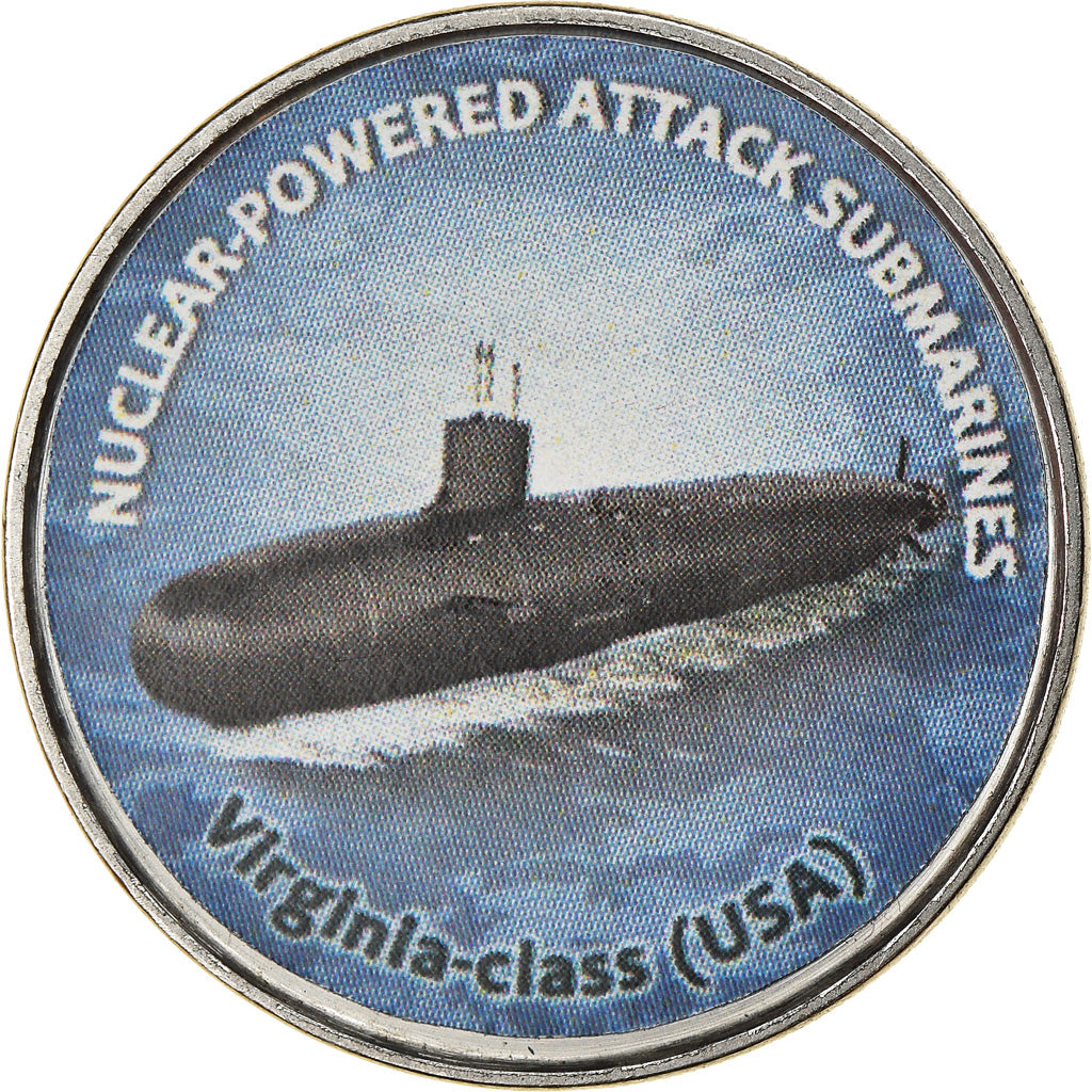 Münze, Simbabwe, Shilling, 2020, Sous-marins - Virginia-Class, UNZ, Nickel