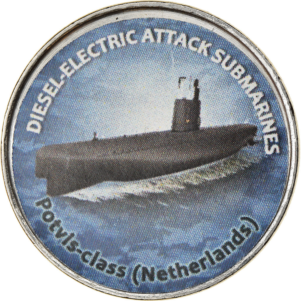 Münze, Simbabwe, Shilling, 2020, Sous-marins - Potvis-Class, UNZ, Nickel plated