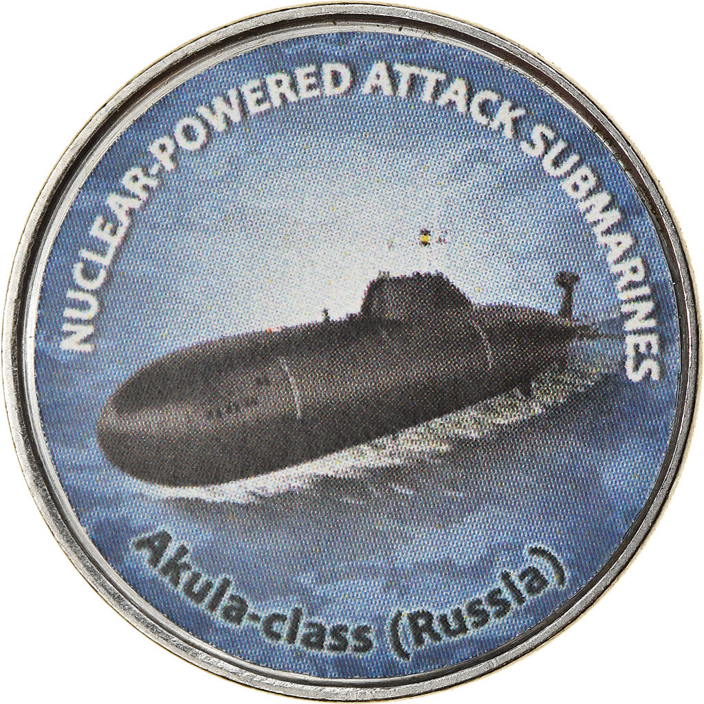 Münze, Simbabwe, Shilling, 2020, Sous-marins - Akula-Class, UNZ, Nickel plated