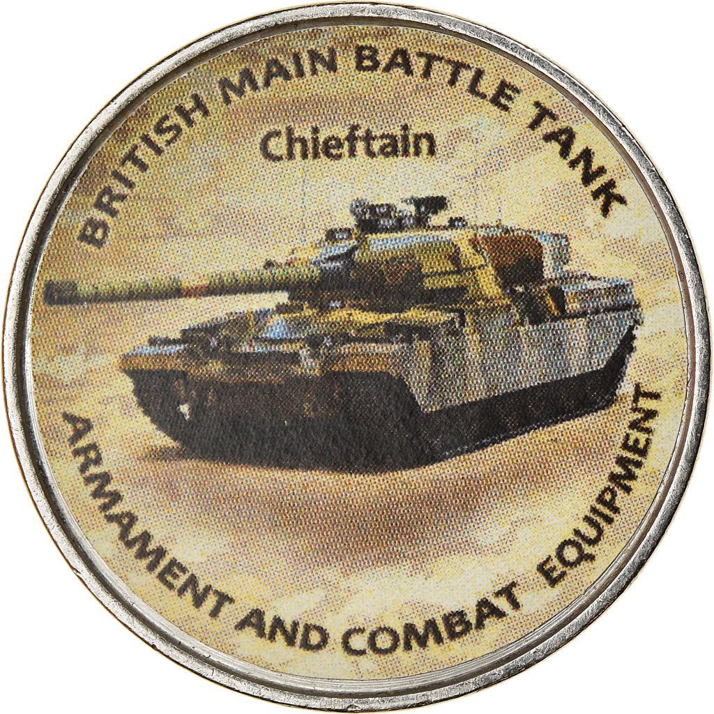 Moneta, Zimbabwe, Shilling, 2020, Tanks - Chieftain, SPL, Acciaio placcato