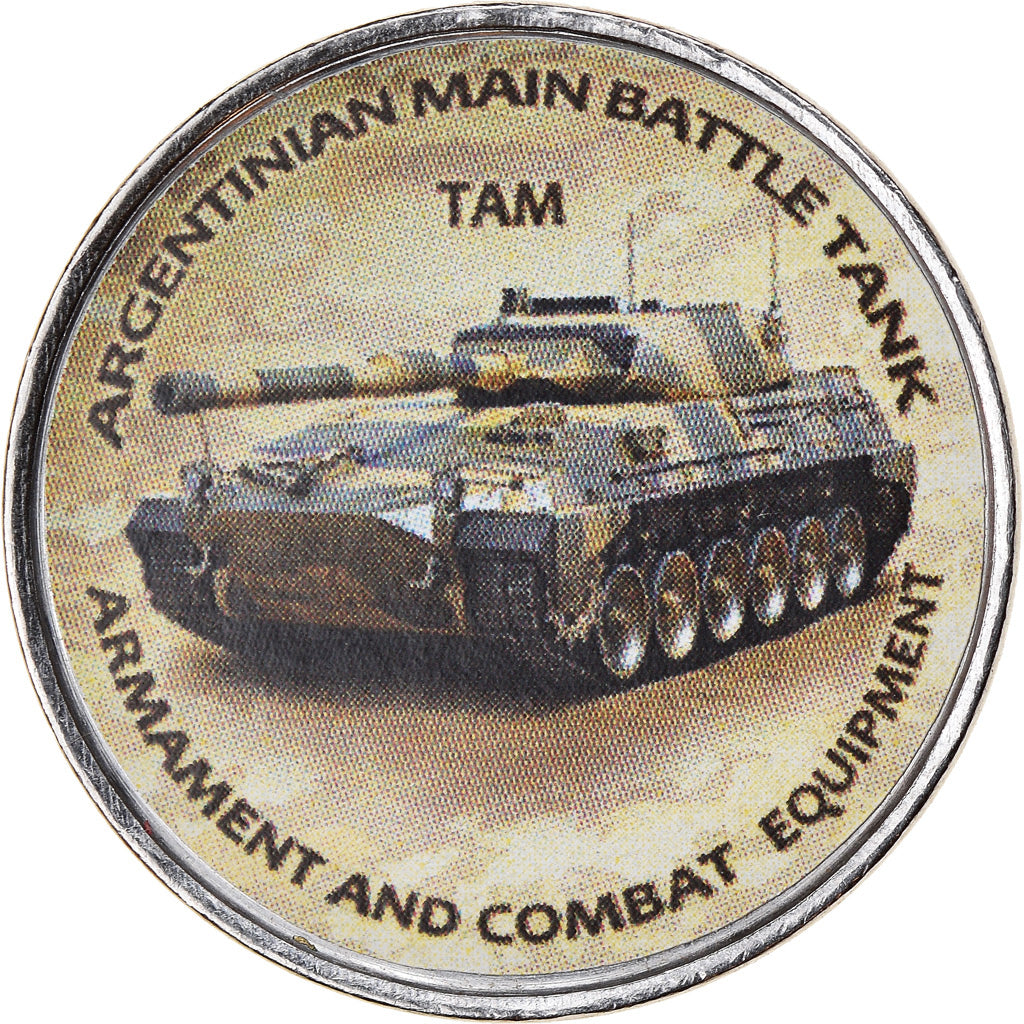 Munten, Zimbabwe, Shilling, 2020, Tanks - TAM, UNC-, Nickel plated steel