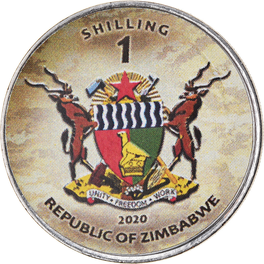 Munten, Zimbabwe, Shilling, 2020, Tanks - TAM, UNC-, Nickel plated steel