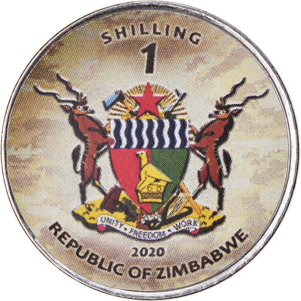 Munten, Zimbabwe, Shilling, 2020, Tanks - VT-4, UNC-, Nickel plated steel