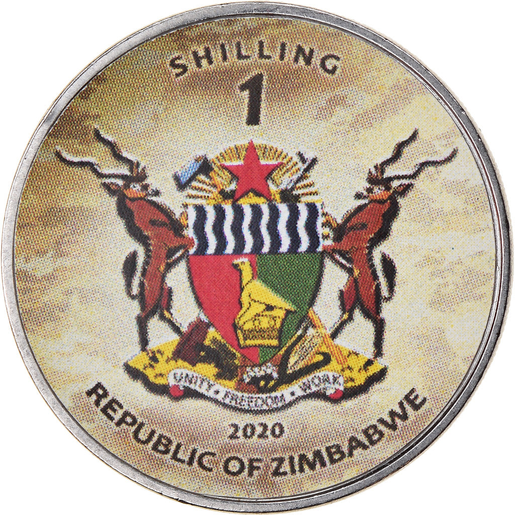 Moneta, Zimbabwe, Shilling, 2020, Tanks - Type 74, SPL, Acciaio placcato nichel