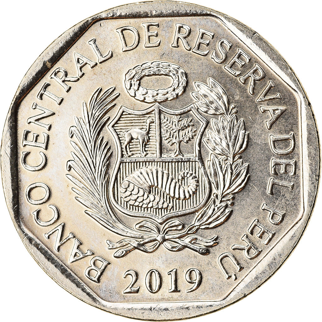 Moneta, Perù, Sol, 2019, Lima, Grenouille du Titicaca, SPL, Nichel-ottone