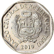 Moneta, Perù, Sol, 2019, Lima, Grenouille du Titicaca, SPL, Nichel-ottone