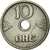 Moneda, Noruega, Haakon VII, 10 Öre, 1924, MBC+, Cobre - níquel, KM:383