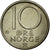 Moneda, Noruega, Olav V, 10 Öre, 1974, MBC+, Cobre - níquel, KM:416