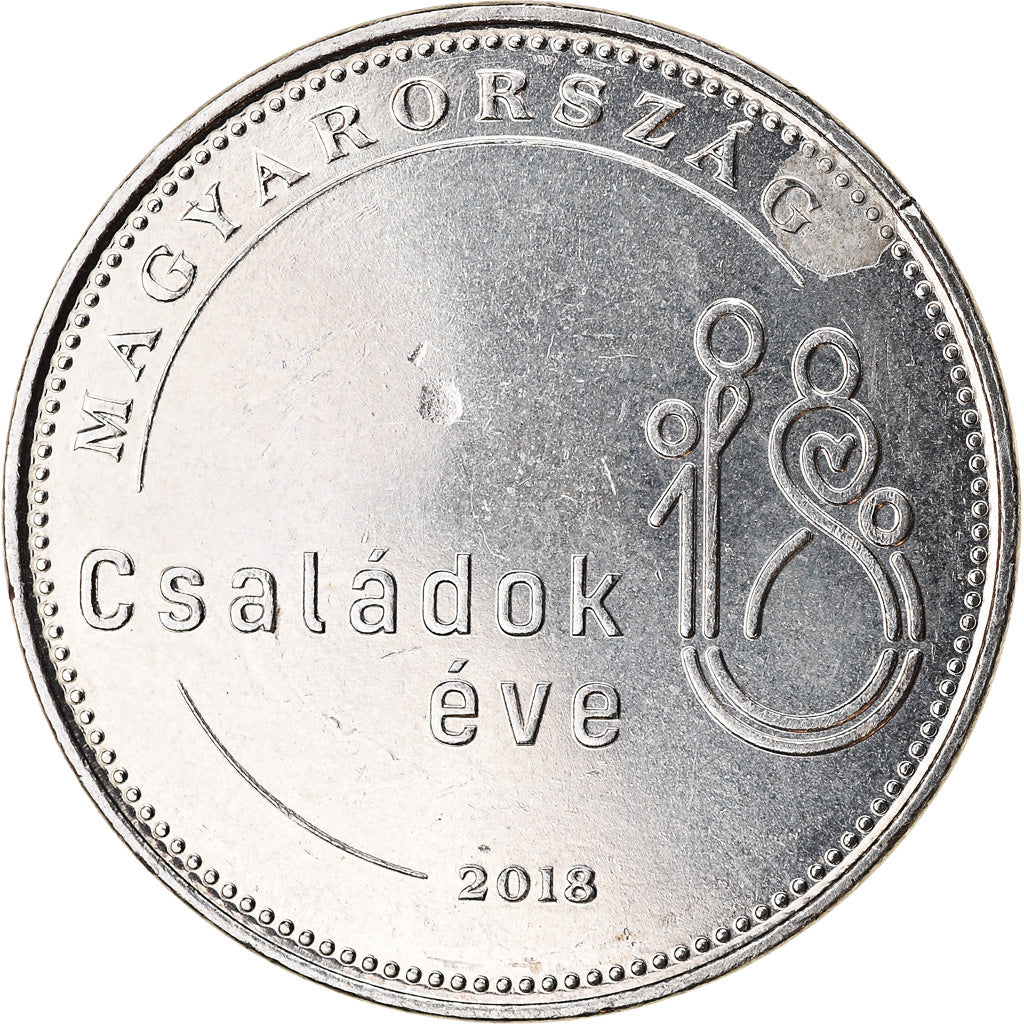 Moneta, Ungheria, 50 Forint, 2018, Budapest, Année de la famille, SPL