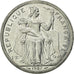 Moneda, Nueva Caledonia, 2 Francs, 1987, Paris, MBC+, Aluminio, KM:14