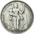 Moneda, Nueva Caledonia, 5 Francs, 1952, Paris, MBC, Aluminio, KM:4