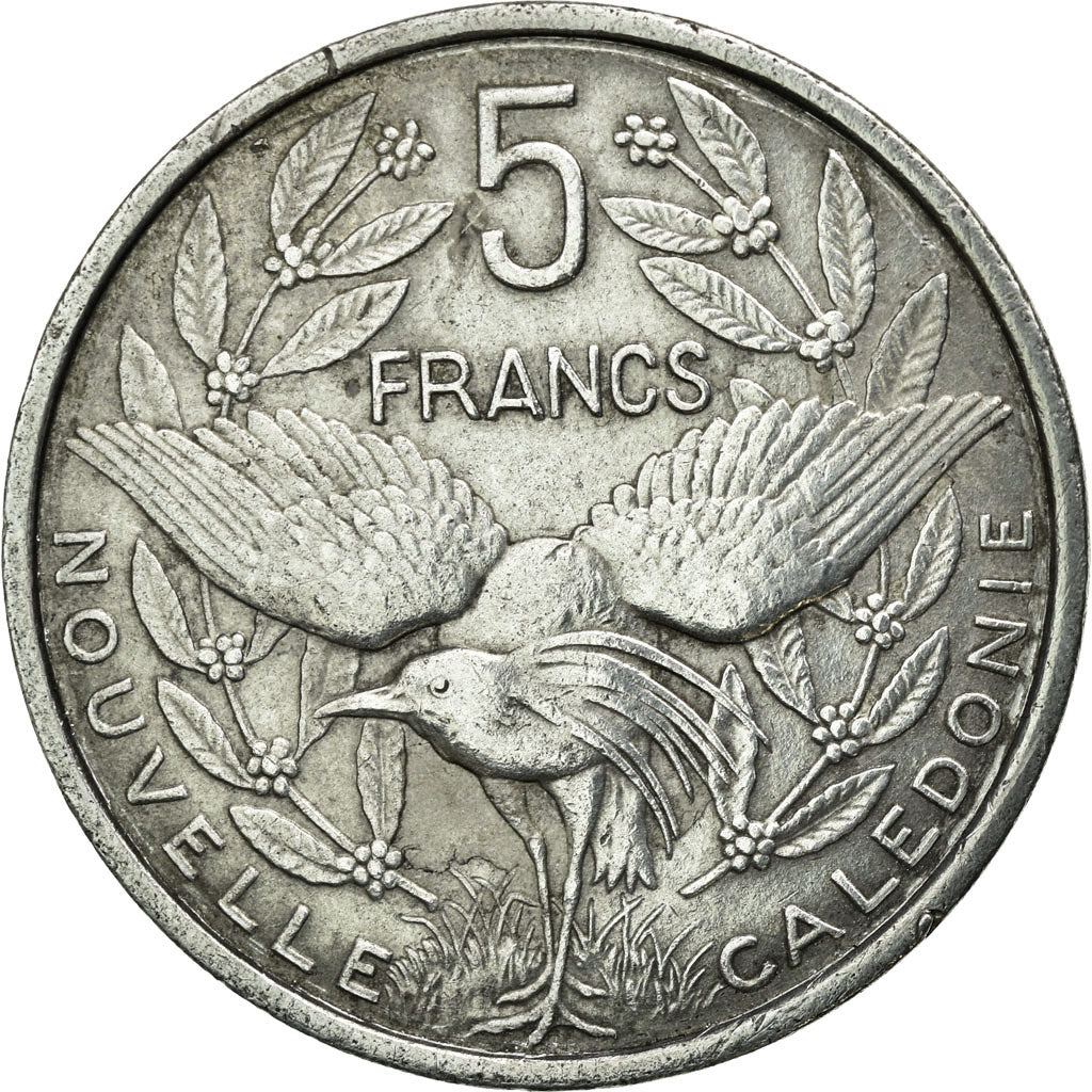 Coin, New Caledonia, 5 Francs, 1952, Paris, EF(40-45), Aluminum, KM:4