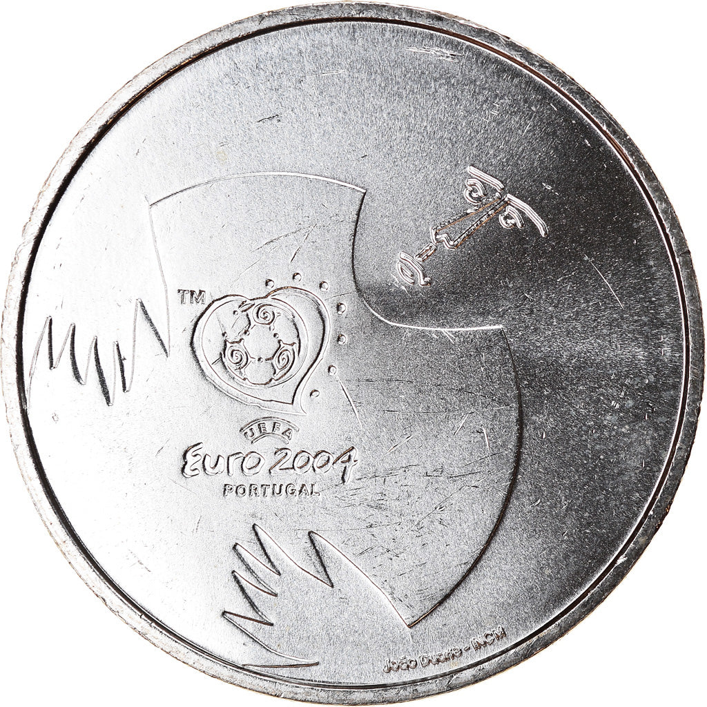 Portugal, 8 Euro, Football - Coupe d'Europe, 2004, MS(63), Prata, KM:756