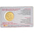 PAŃSTWO WATYKAŃSKIE, 50 Euro Cent, 2010, Rome, Coin card, MS(65-70), Mosiądz