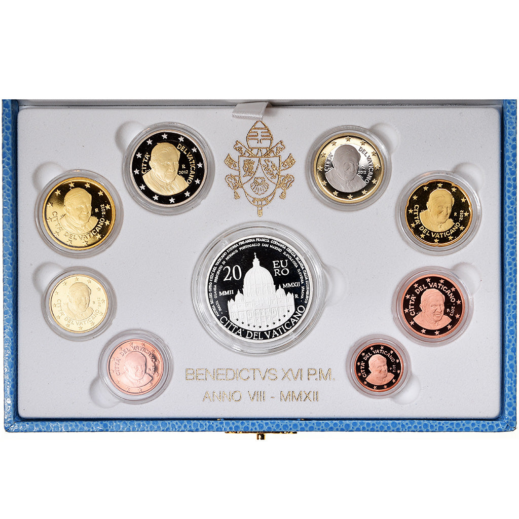 Vatican, Pope Benedict XVI, Set 1 ct. - 20 Euro, 10 Years of Euro, Proof, 2012