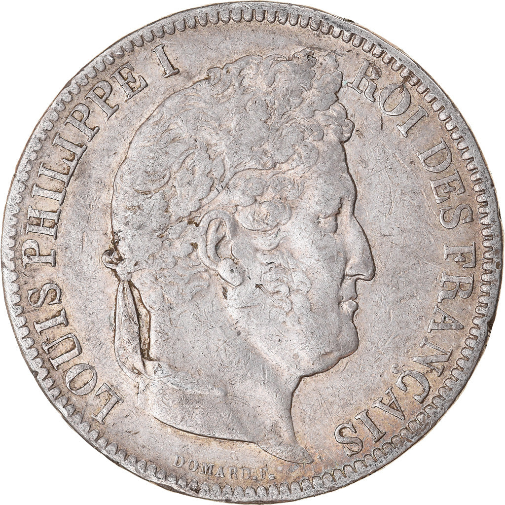 Coin, France, Louis-Philippe, 5 Francs, 1831, Paris, VF(30-35), Silver