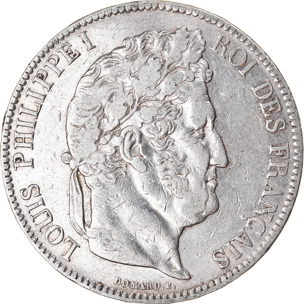 Coin, France, Louis-Philippe, 5 Francs, 1837, Lille, VF(30-35), Silver