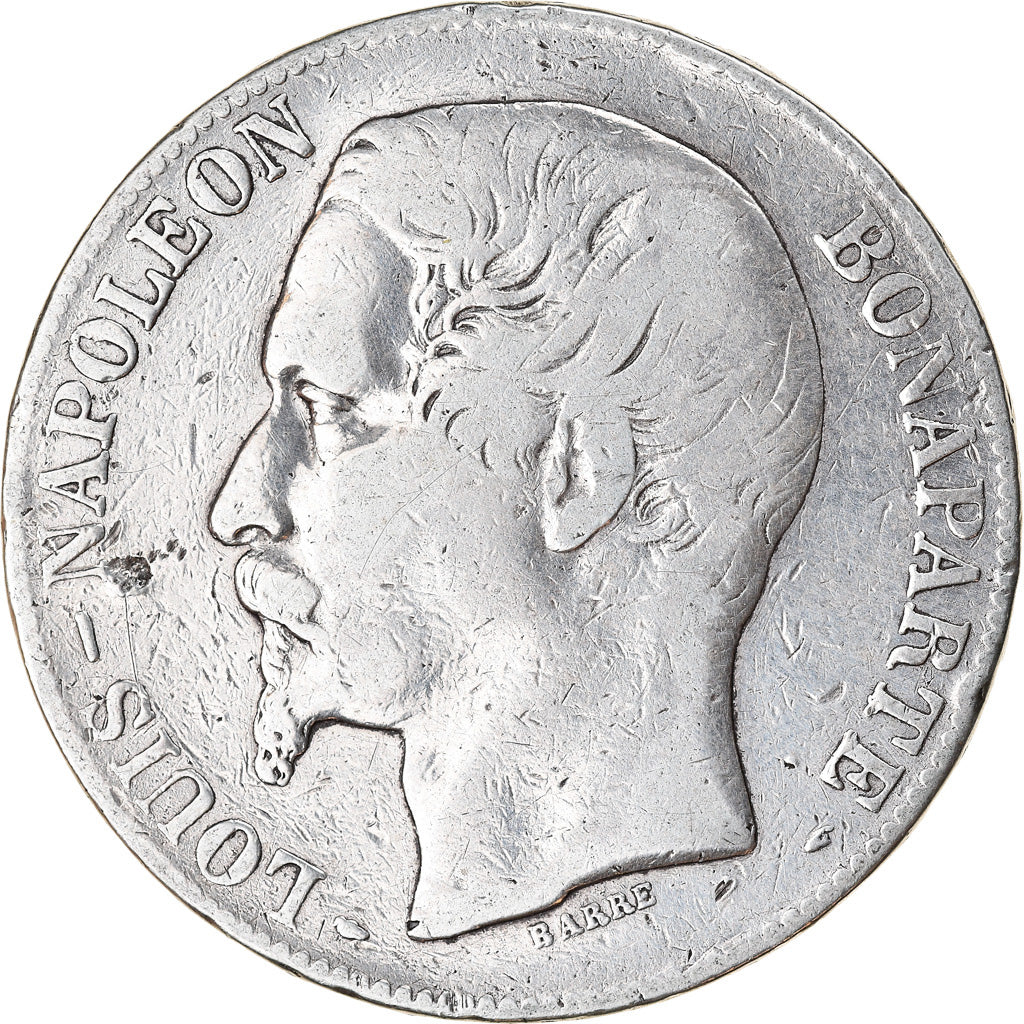 Monnaie, France, Napoléon III, 5 Francs, 1852, Paris, TB+, Argent, Gadoury:726