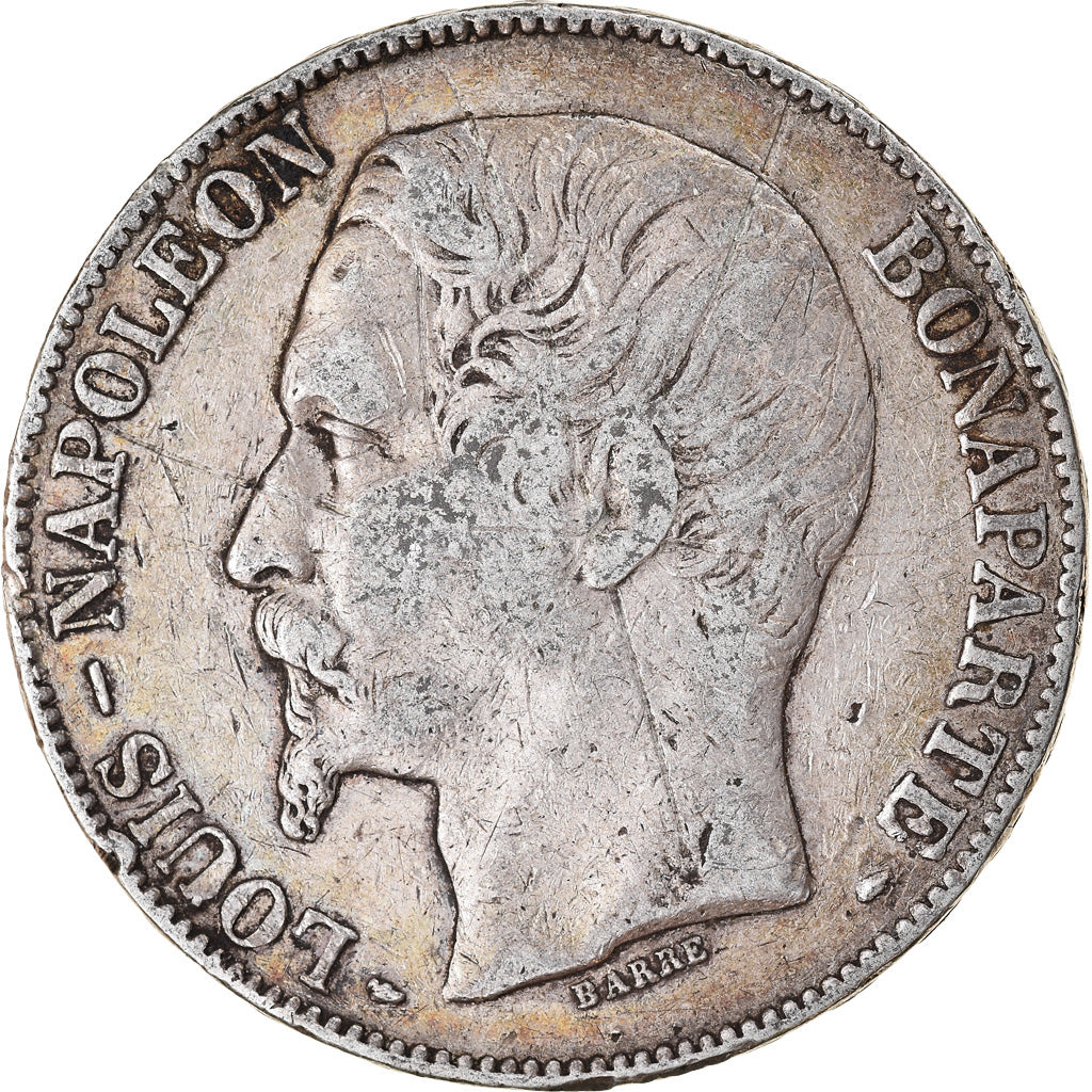 Coin, France, Napoléon III, 5 Francs, 1852, Paris, VF(30-35), Silver, KM:773.1
