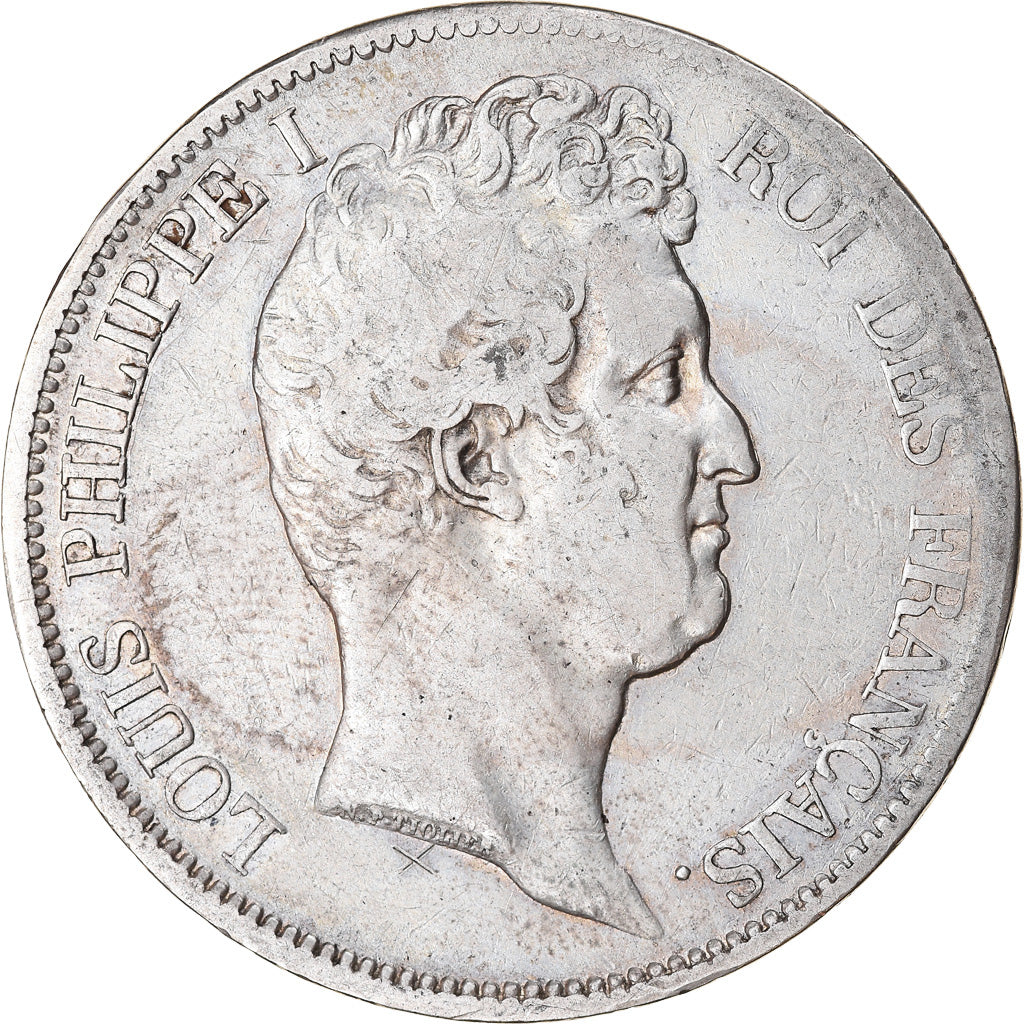 Moneta, Francja, Louis-Philippe, 5 Francs, 1831, Marseille, VF(20-25), Srebro